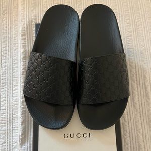 Authentic Gucci Monogram slides